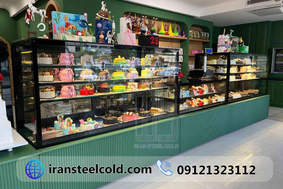 یخچال شو کیک و کیک قنادی شیرین پاش
