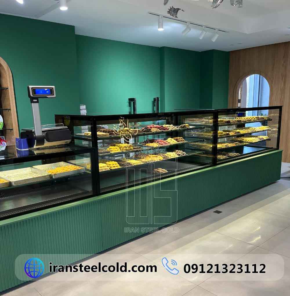 یخچال های شیرینی خشک قنادی شیرین پاش