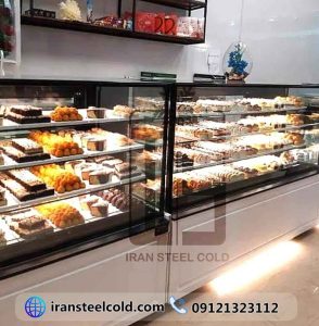 یخچال کیک و شیرینی کافه شیرینی کاکتوس