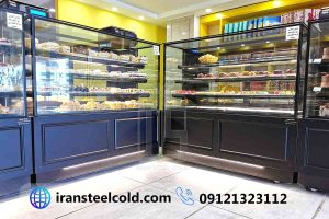 یخچال کیک و شیرینی تر نان خامه ای قزوین