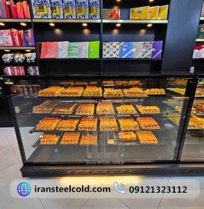 شیرینی سفیر 5 یخچال شیرینی خشک شیرینی فروشی سفیر