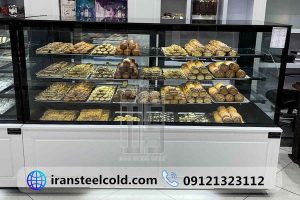 قنادی باتر 8 یخچال شیرینی تر شیرینی فروشی و قنادی رز