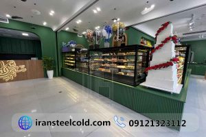 قنادی شیرین پاش 3 نمای کلی یخچال های شیرینی تر قنادی شیرین پاش